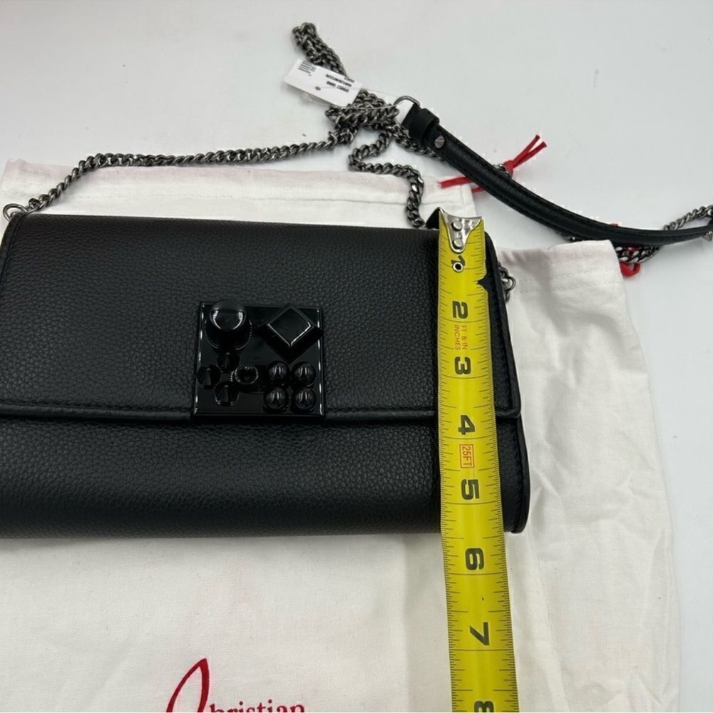 Christian Louboutin Carasky leather clutch/shoulder bag made in Italy - Picture 10 of 10